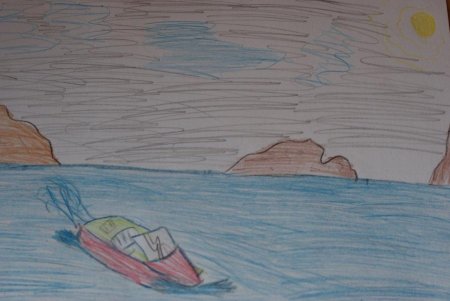 Озеро рисунок