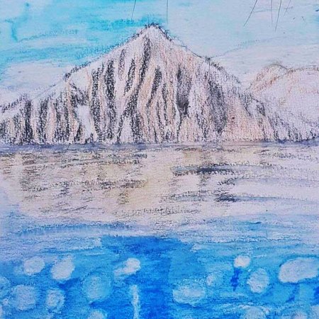 Озеро Байкал рисунок