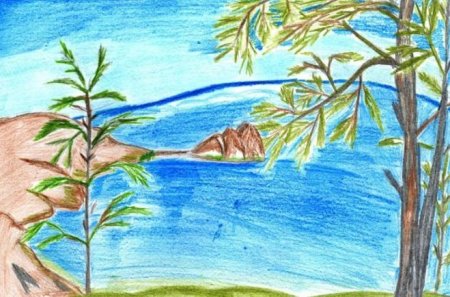 Байкал рисунок