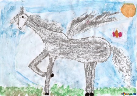 Детские рисунки лошадей