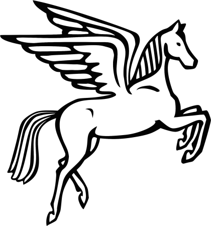 Пегас раскраска