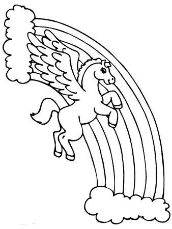 Разукрашки пегасы Единороги
