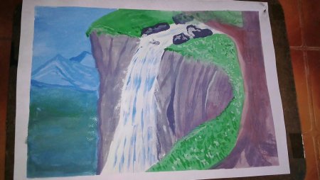 Рисунок водопада 2 класс