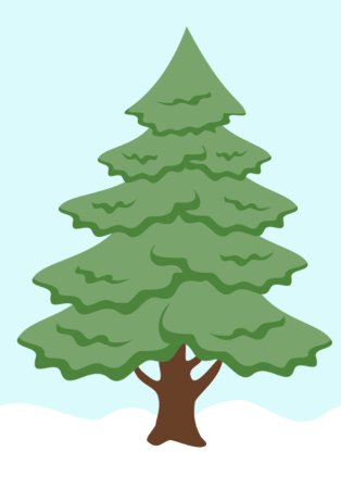 Нарисовать ель