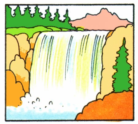 Рисунок водопада 2 класс