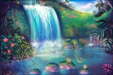 Сказочный водопад картинки