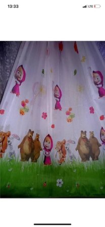 Шторы Маша и медведь