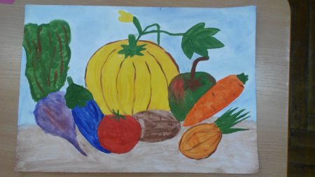 Рисование овощей в детском саду
