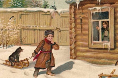 Крестьянские дети иллюстрации