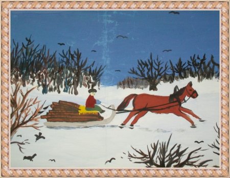 Художник Сергей Кольба картины зима