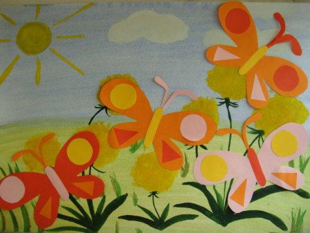 Рисование с элементами аппликации