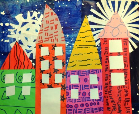 Аппликация город