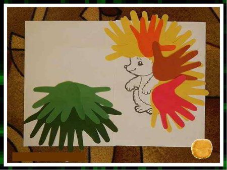 Поделки из детских ладошек