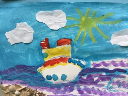 Рисование море в старшей группе