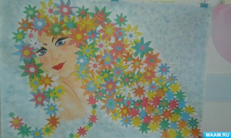 Аппликация на тему летний день