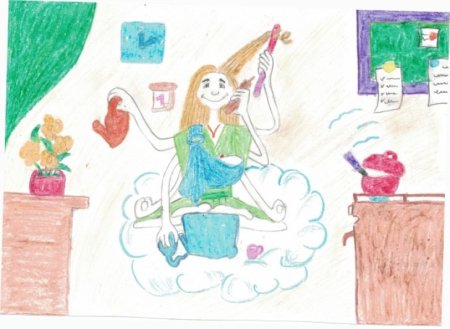 Конкурс рисунков моя мама на работе