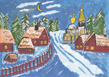 Зимние рисунки