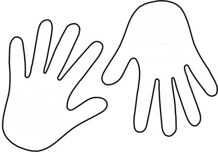 Ладошка контур