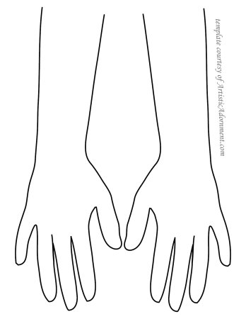 Раскраски ладошки детские