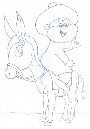 Алдар косе раскраска