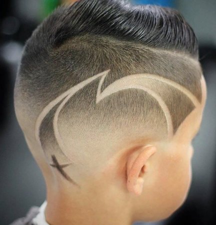 Детские стрижки с узорами