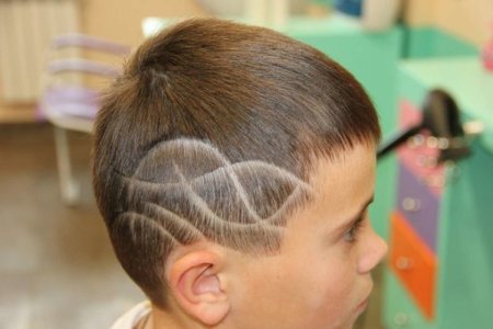 Стрижка с паутинкой для мальчика