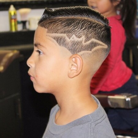 Выбритые стрижки для мальчиков