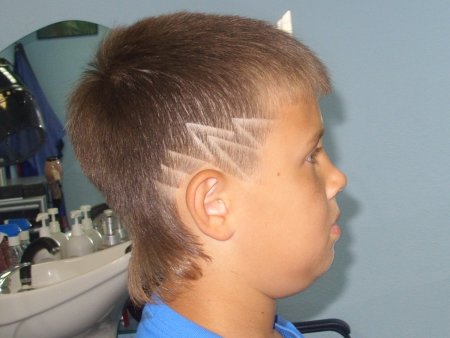 Молния прическа для мальчика