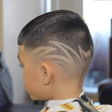 Детские стрижки с узорами