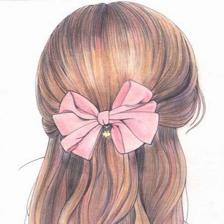 Волосы для девочек нарисовать