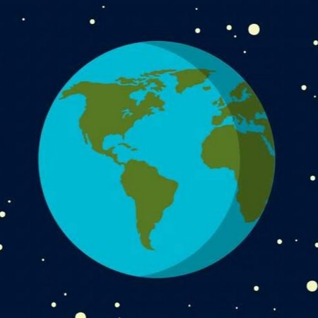 Земля в мультяшном виде