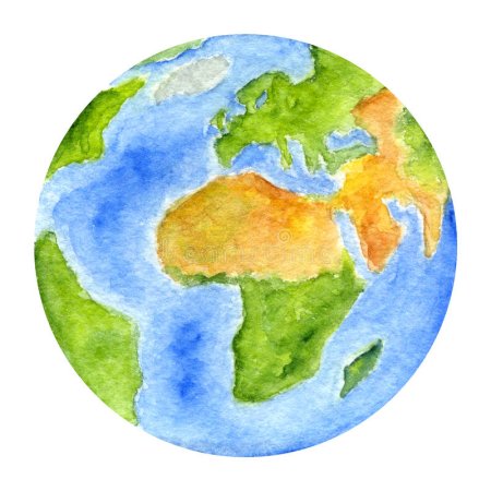 Рисование в детском саду наша Планета земной шар