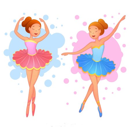 Балерина для рисования для детей