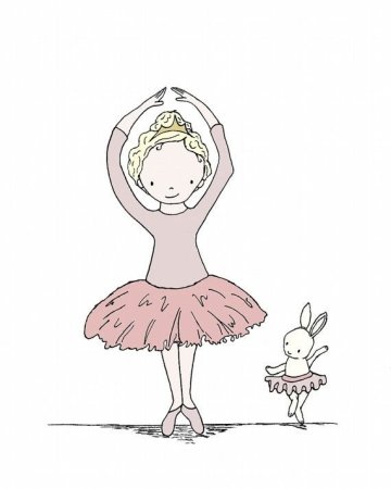 Раскраска "балерины"
