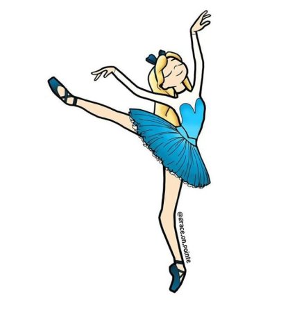 Балерина рисунок для детей