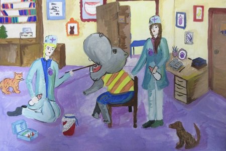 Детские рисунки на тему профессии