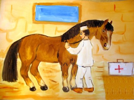 Рисунок на тему профессия ветеринар