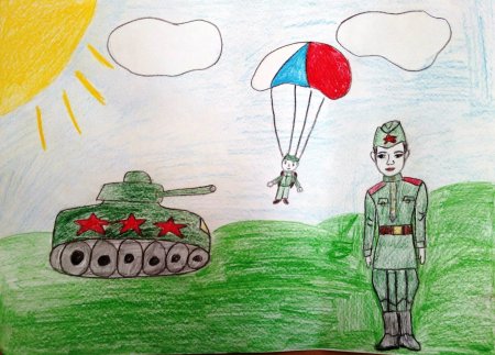 Рисование наша армия родная