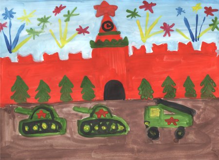 Рисование парад Победы