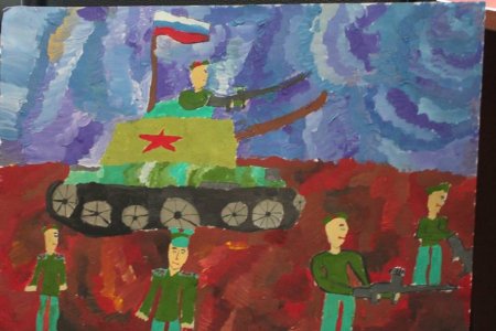 Военный парад рисование