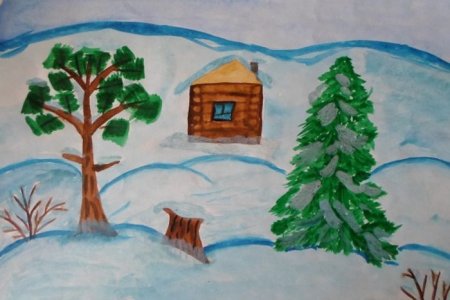 Сказка зимовье рисунок детский (48 фото)
