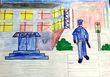 Плакат на тему полиция