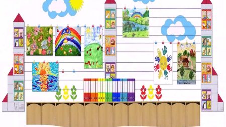 Стенд для рисования в детском саду