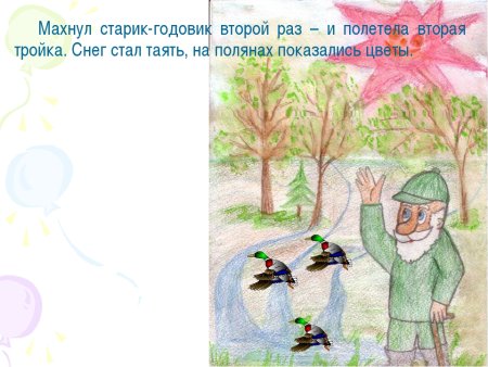 Старик годовик рисунок