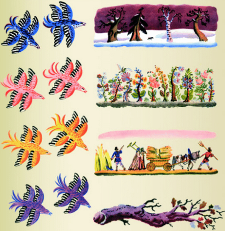 Старик годовик иллюстрации к сказке