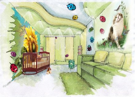 Рисунок детской комнаты