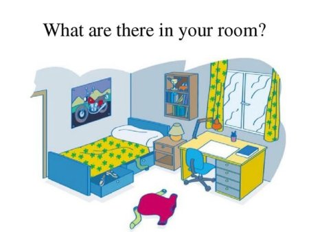 Комнаты на английском для детей