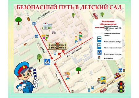 План безопасного маршрута дом-школа-дом