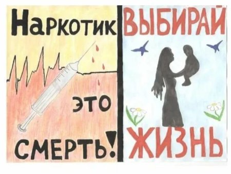 Плакат нет наркотикам