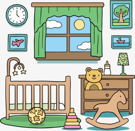 Иллюстрация детской комнаты